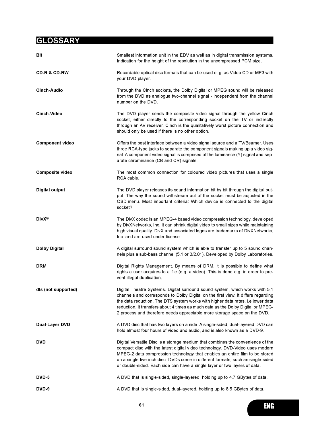 Kodak 4620 user manual Glossary 