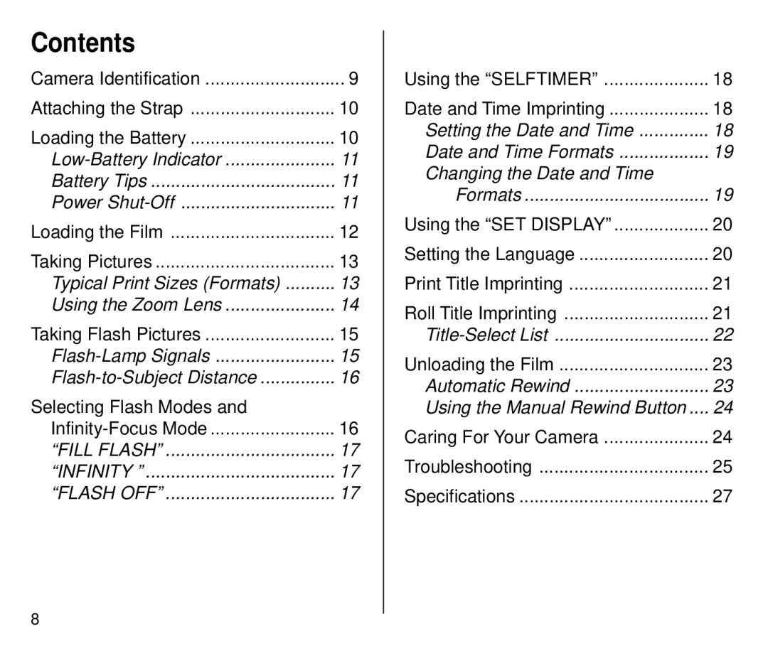 Kodak 4700ix, 4800ix manual Contents 