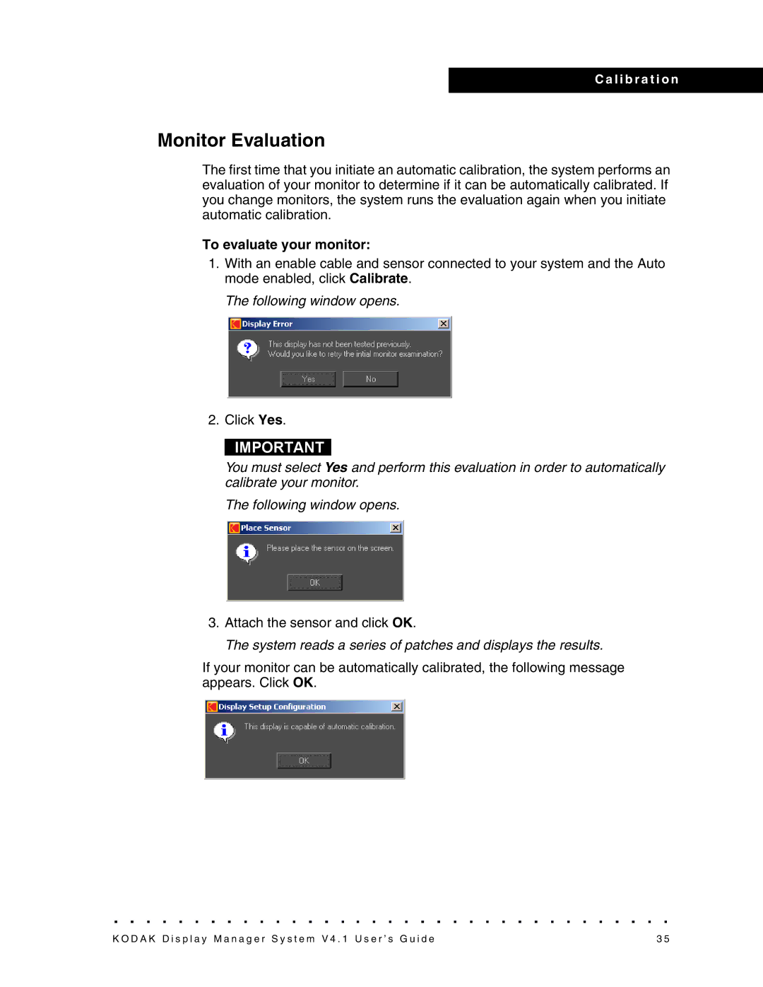 Kodak 4F3882 manual Monitor Evaluation, To evaluate your monitor 