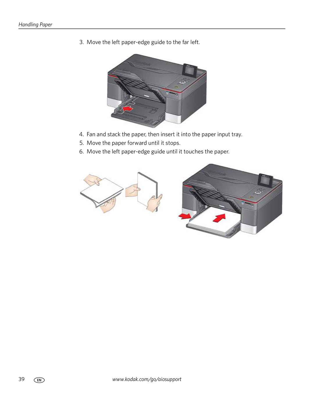 Kodak 5.1 manual Handling Paper 