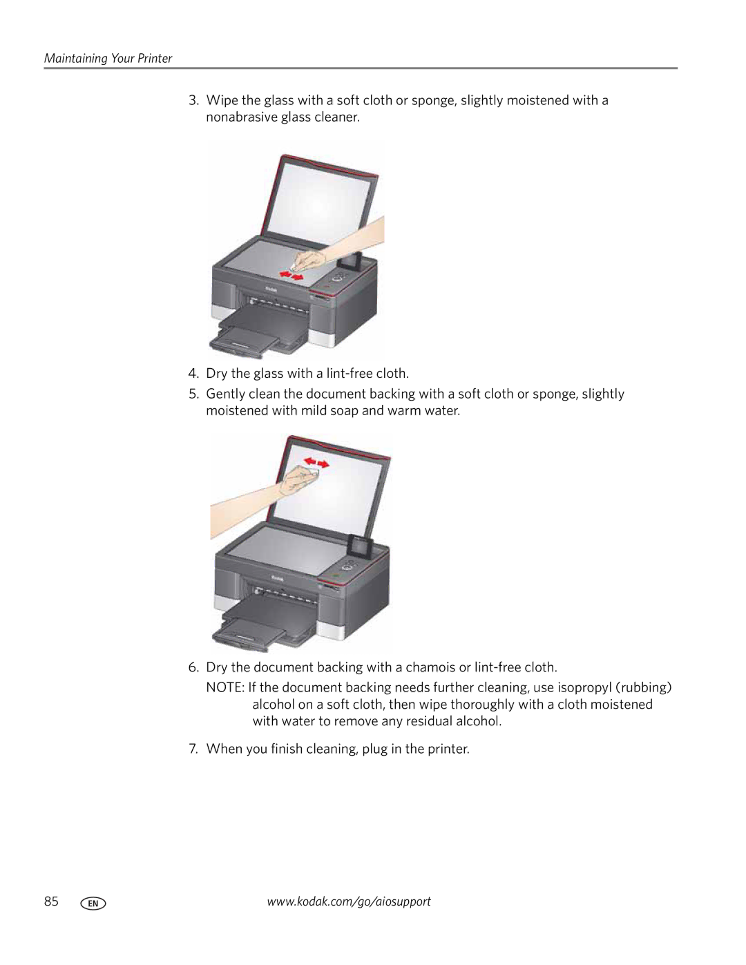 Kodak 5.1 manual Maintaining Your Printer 