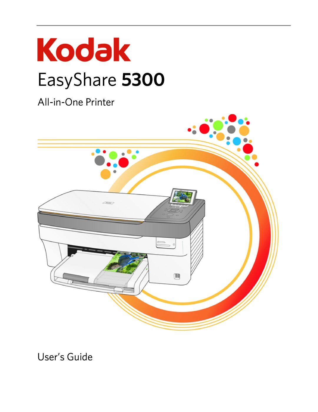 Kodak 5300 manual EasyShare, All-in-One Printer User’s Guide 