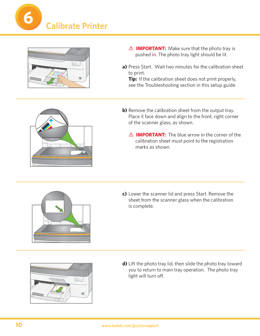 Kodak 5300 manual Calibrate Printer 