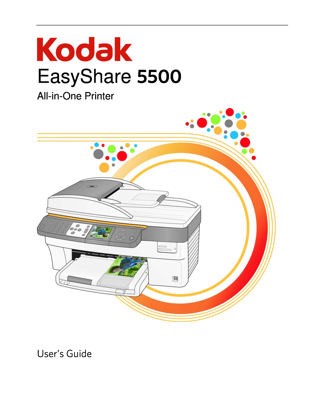 Kodak 5500 manual EasyShare, User’s Guide, All-in-OnePrinter 