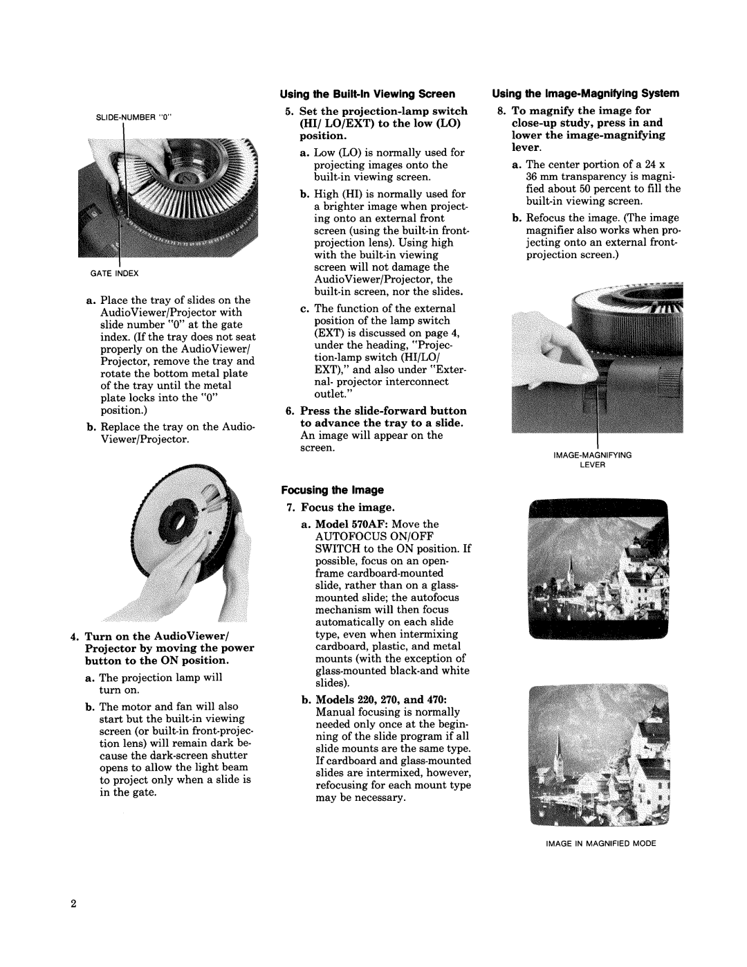 Kodak 470, 570AF, 220, 270 manual 