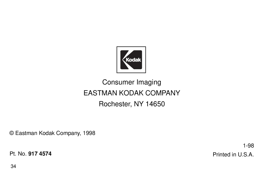 Kodak 5800 MRX manual Eastman Kodak Company 