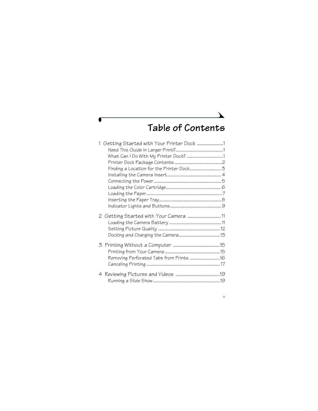 Kodak 6000 manual Table of Contents 