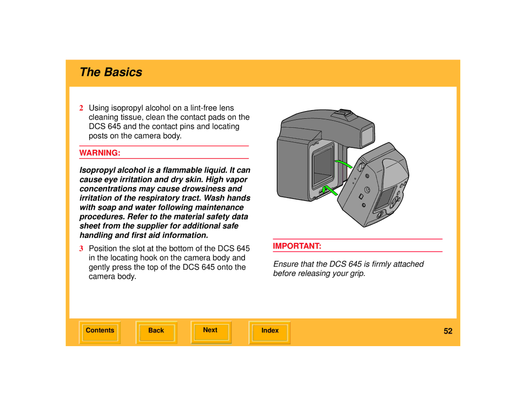 Kodak 645 manual Basics 