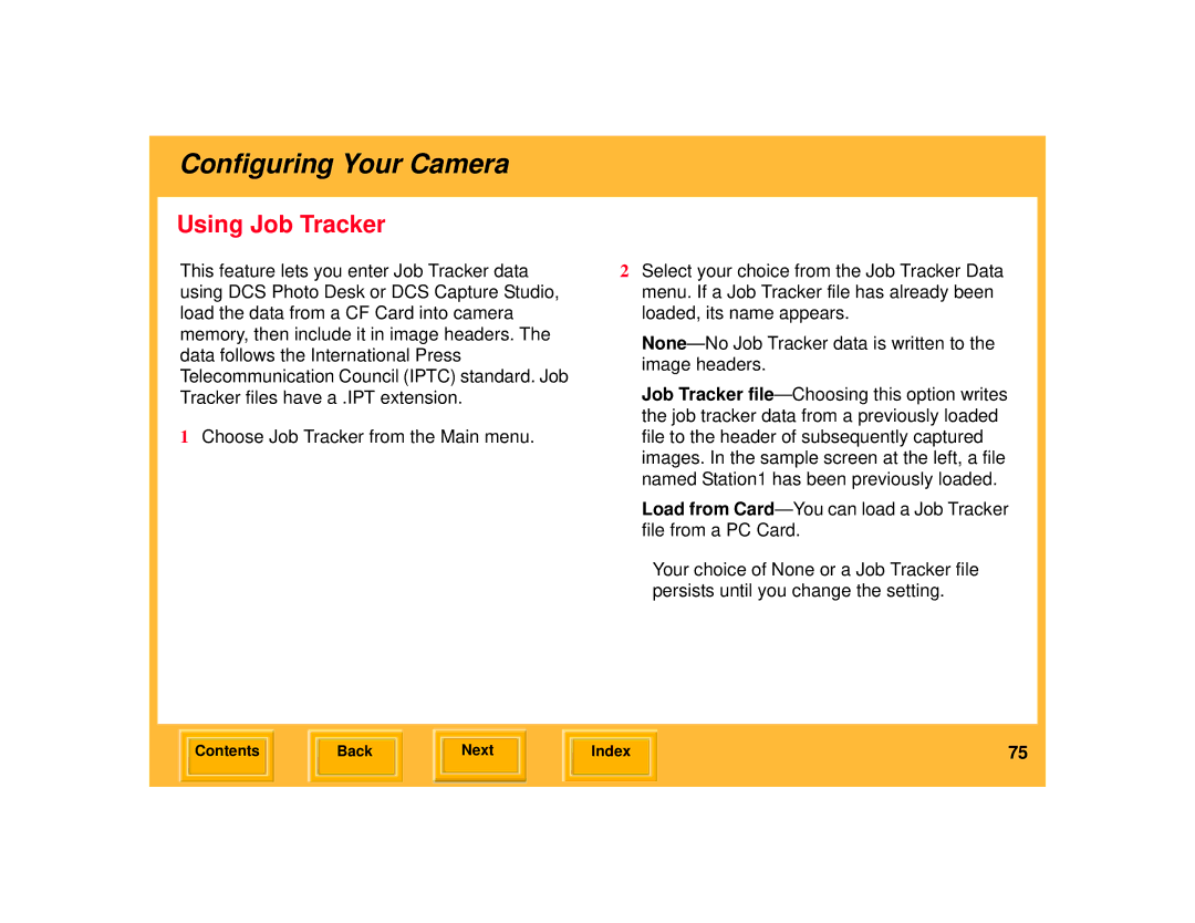 Kodak 645 manual Using Job Tracker 