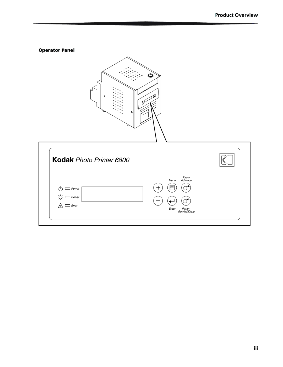 Kodak 6805 manual Kodak Photo Printer 