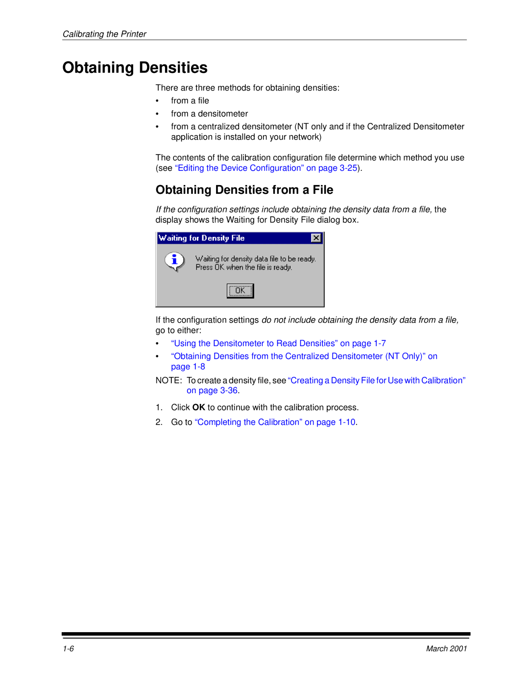 Kodak 6B6640 manual Obtaining Densities from a File 