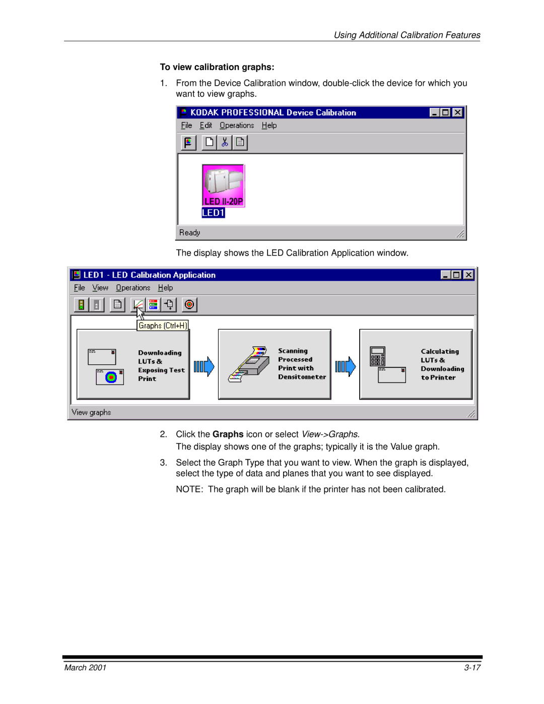 Kodak 6B6640 manual To view calibration graphs 