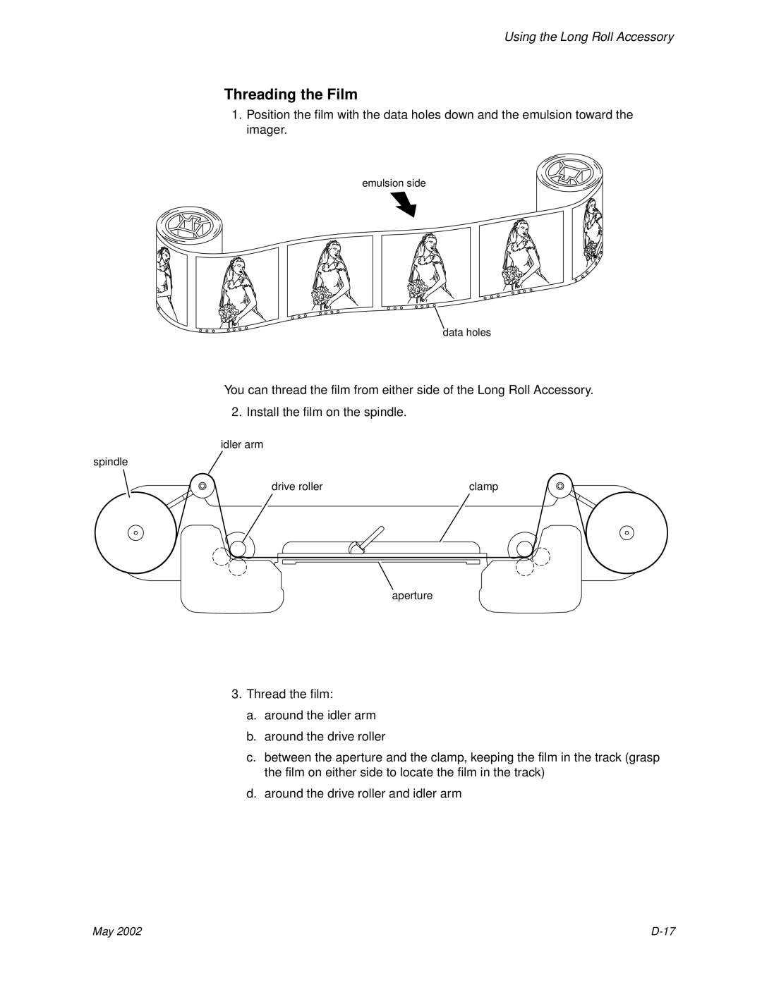 Kodak 6B7198 manual Threading the Film 