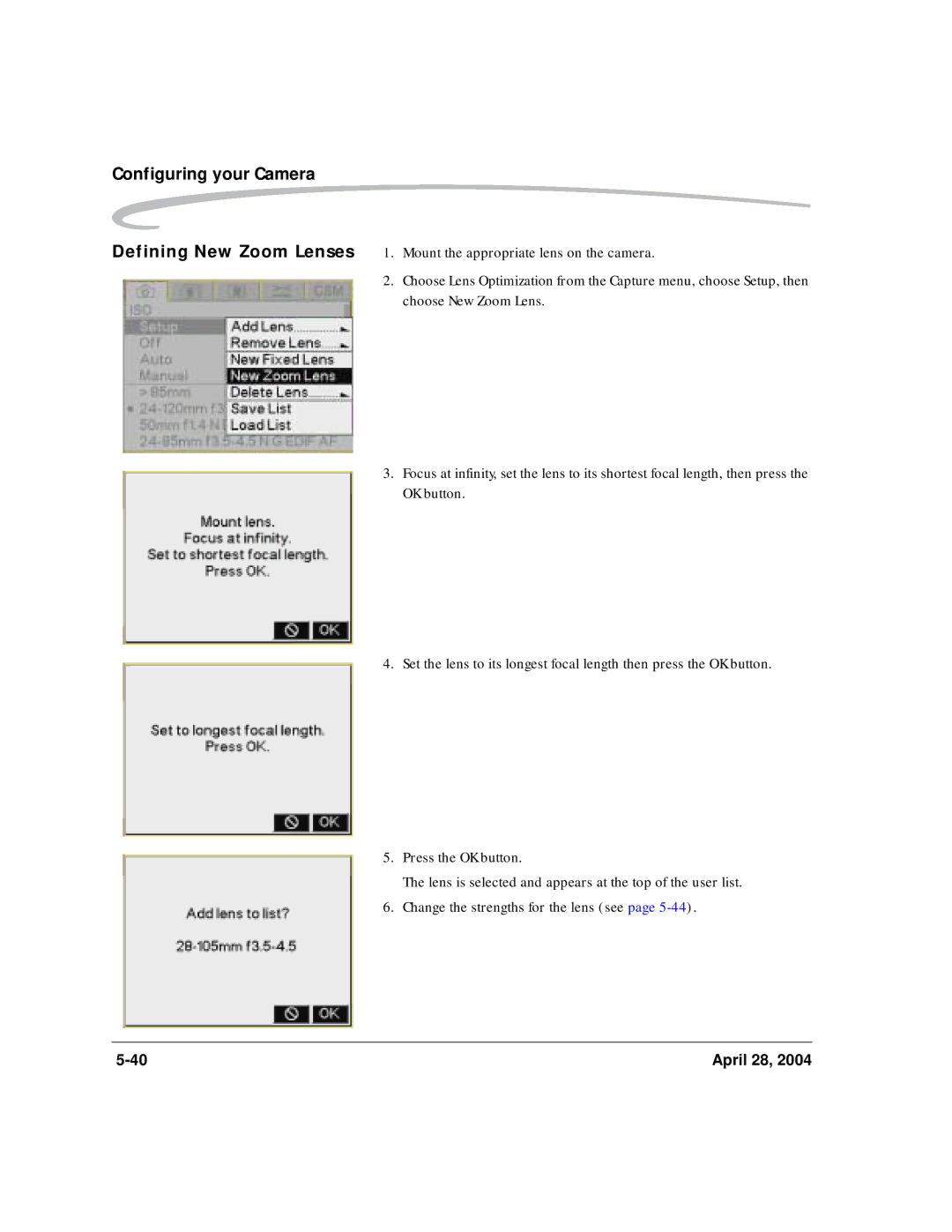 Kodak 6B8773 manual Configuring your Camera 