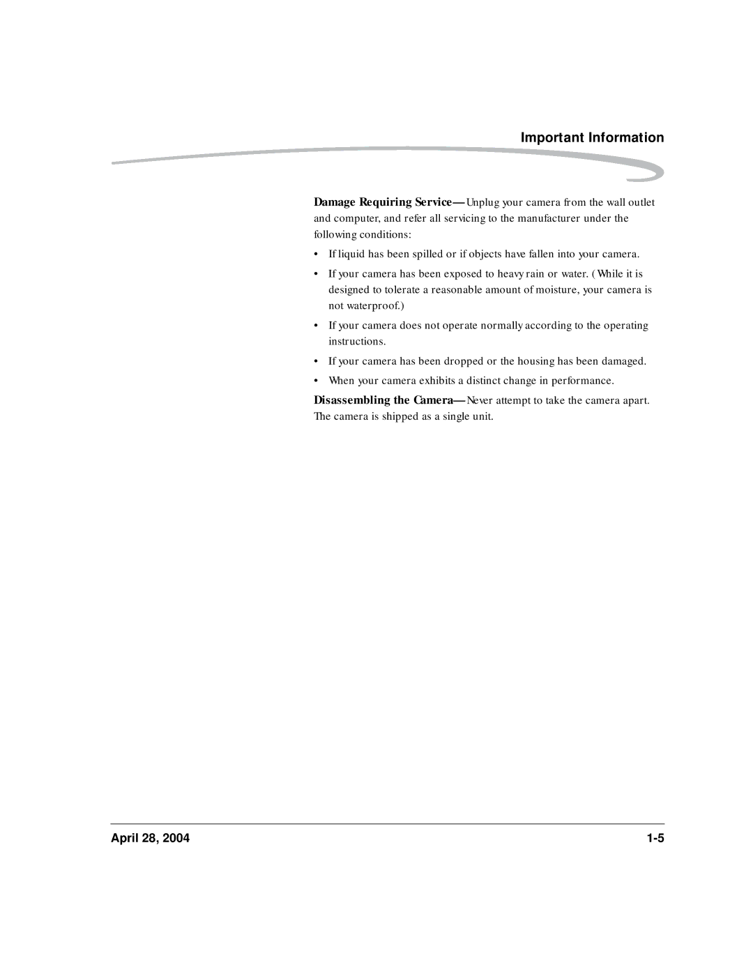 Kodak 6B8773 manual Important Information 