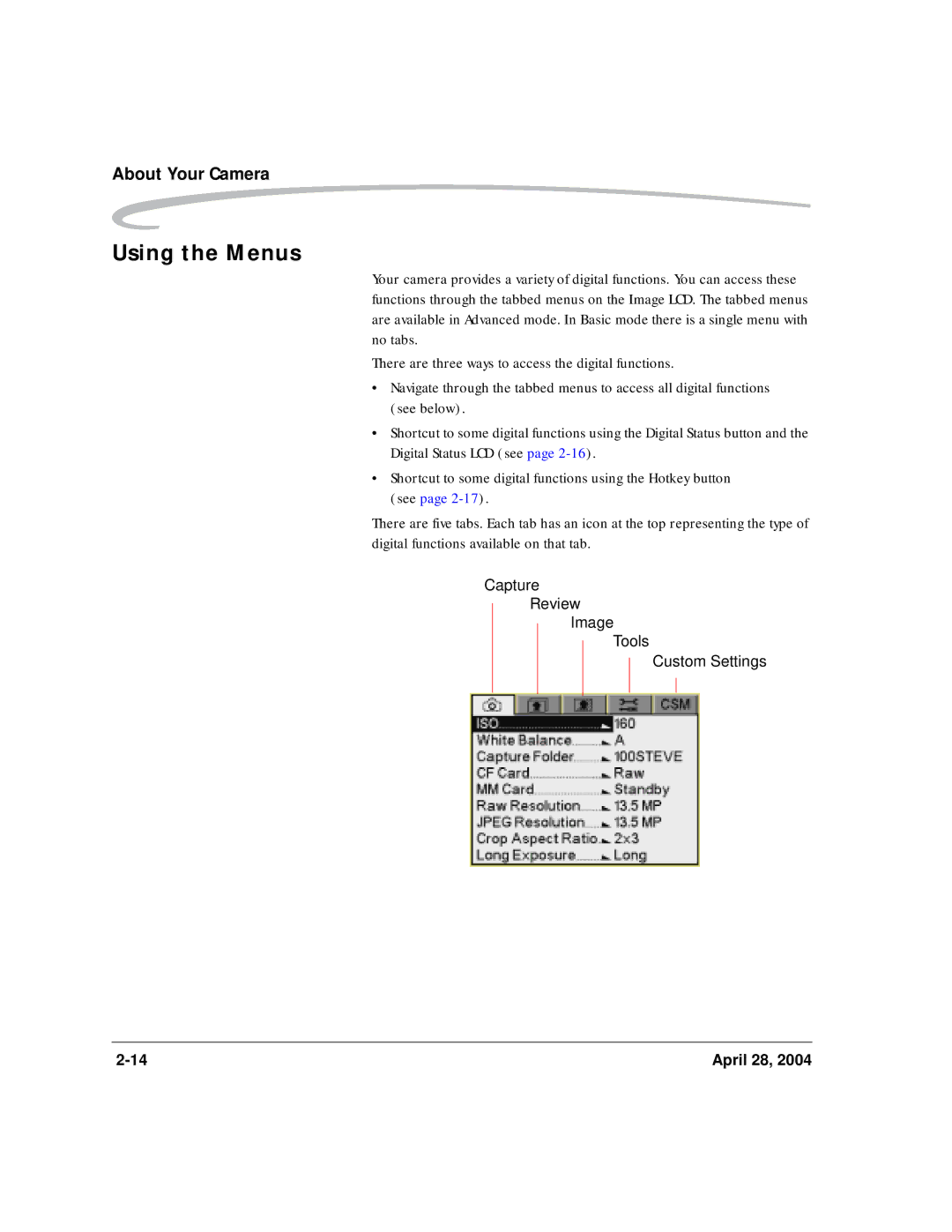 Kodak 6B8773 manual Using the Menus 