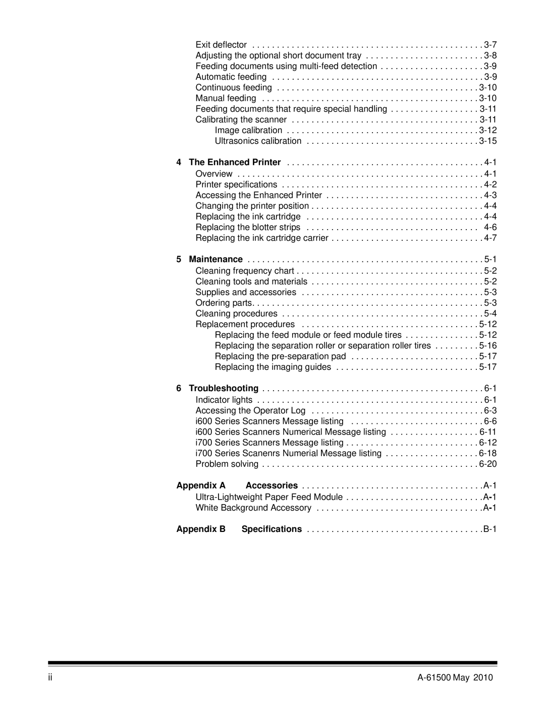 Kodak 6J7611A manual Appendix a 