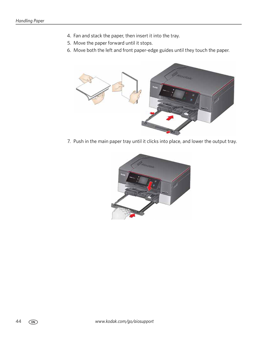 Kodak 7.1 manual Handling Paper 