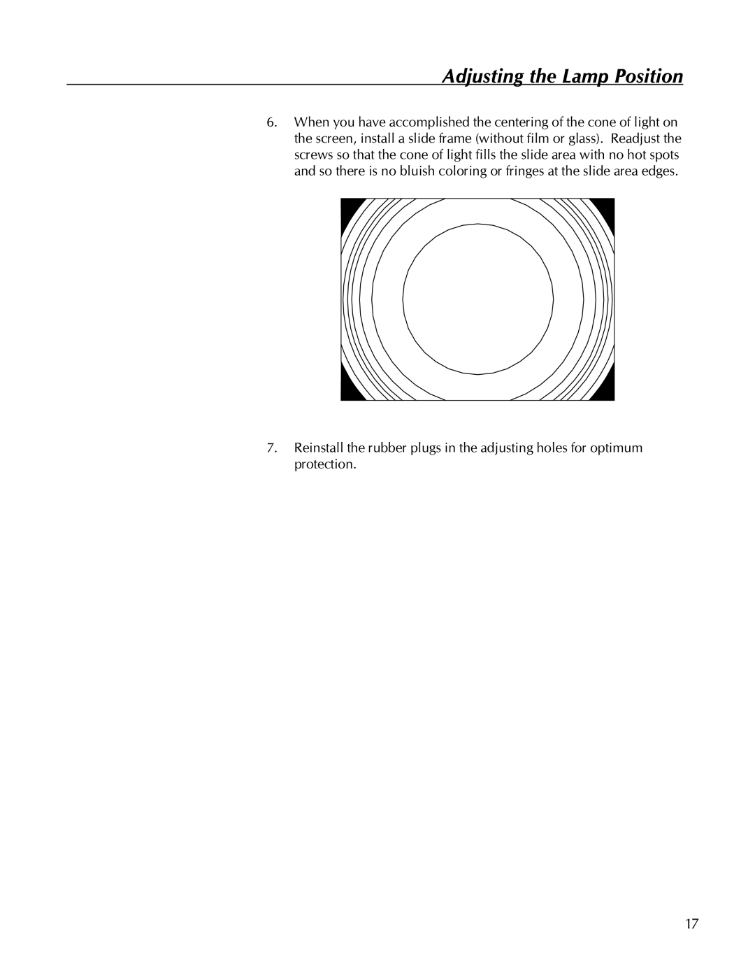 Kodak 560, 750 manual Adjusting the Lamp Position 