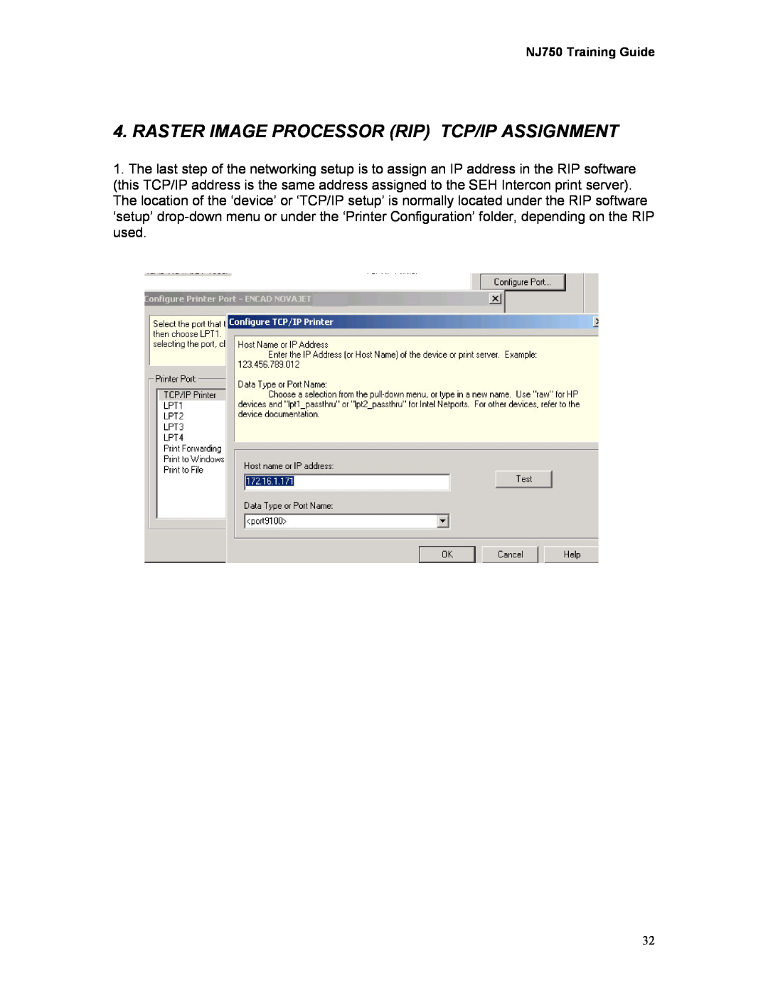 Kodak 750 manual Raster Image Processor Rip Tcp/Ip Assignment 