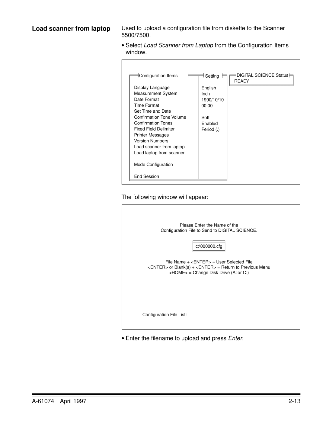 Kodak manual Load scanner from laptop, 5500/7500, Window, Following window will appear 