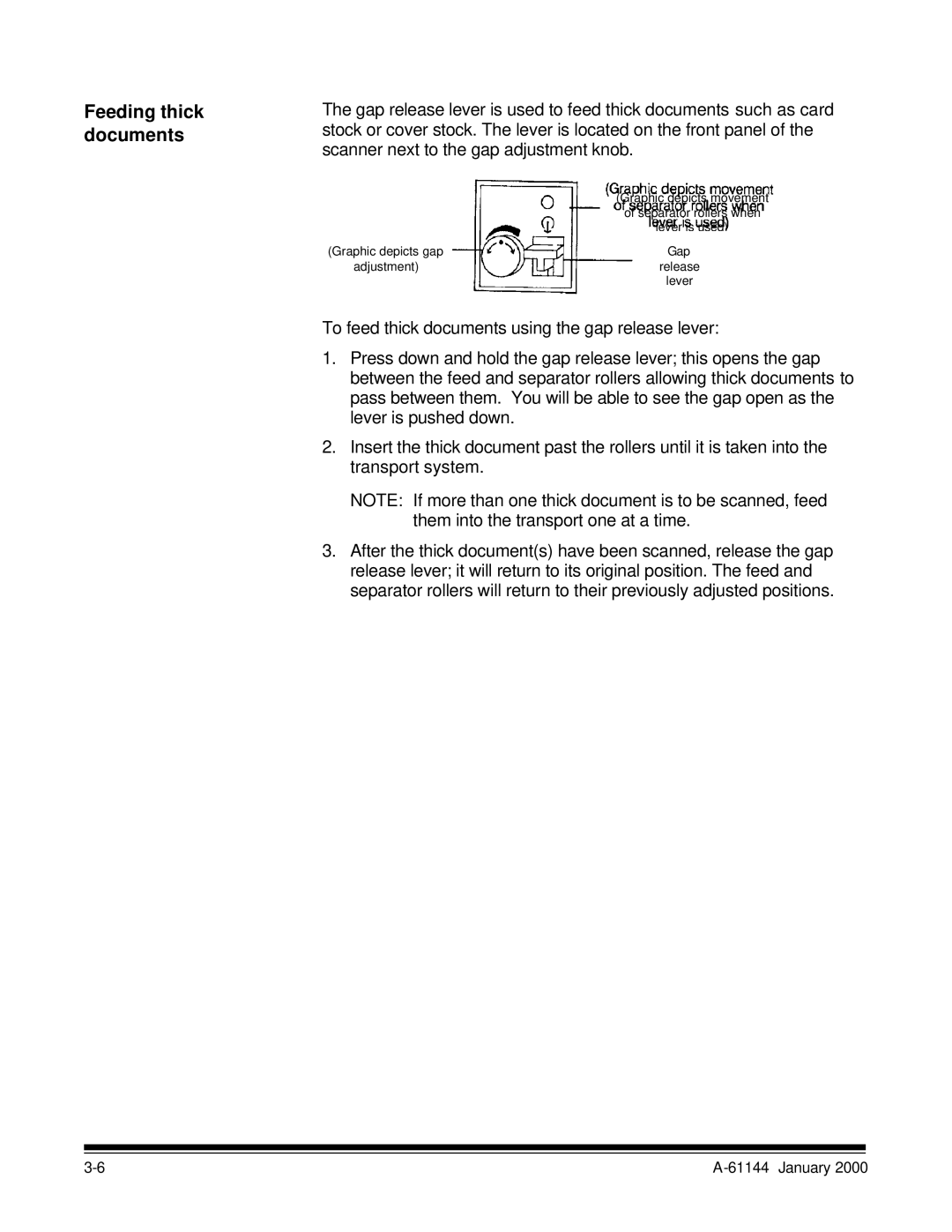 Kodak 7520 manual Feeding thick documents 