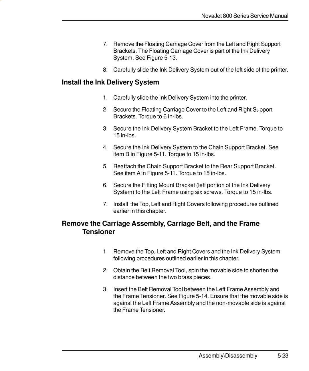 Kodak 800 SERIES service manual Install the Ink Delivery System 