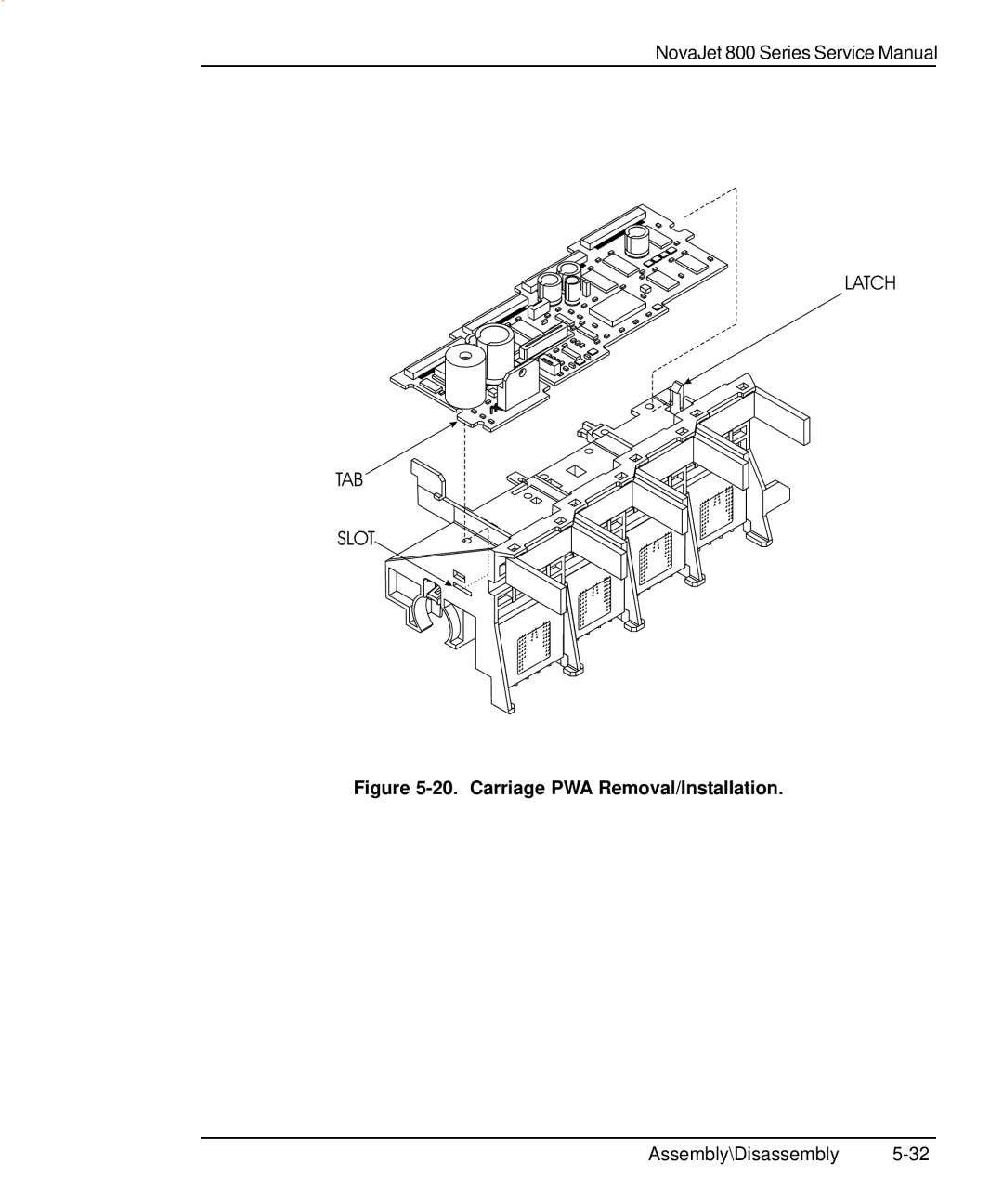 Kodak 800 SERIES service manual Latch TAB Slot 