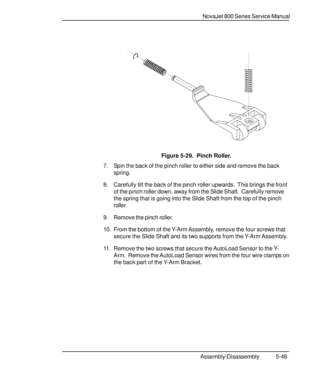 Kodak 800 SERIES service manual Pinch Roller 