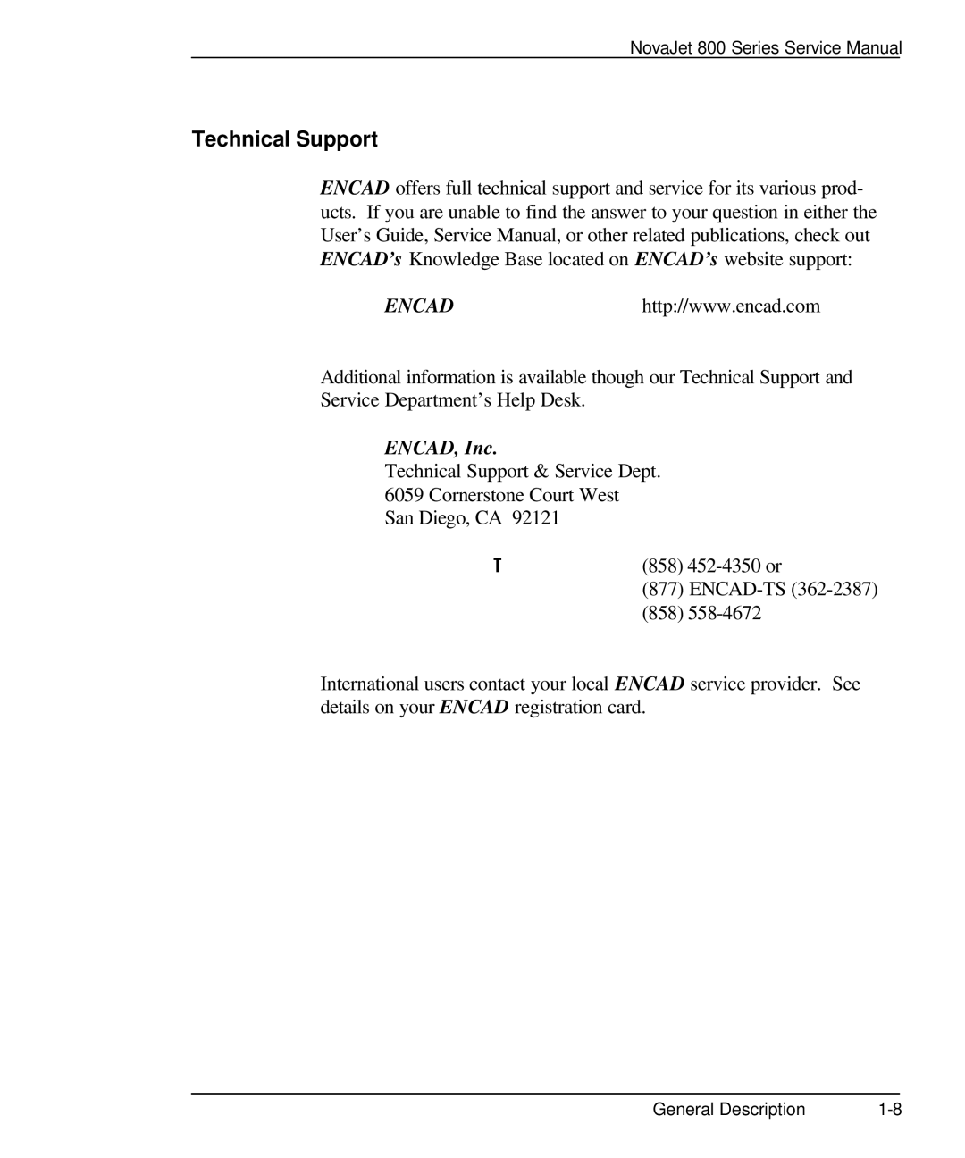 Kodak 800 SERIES service manual Technical Support, Help Desk Telephone, Help Desk FAX 