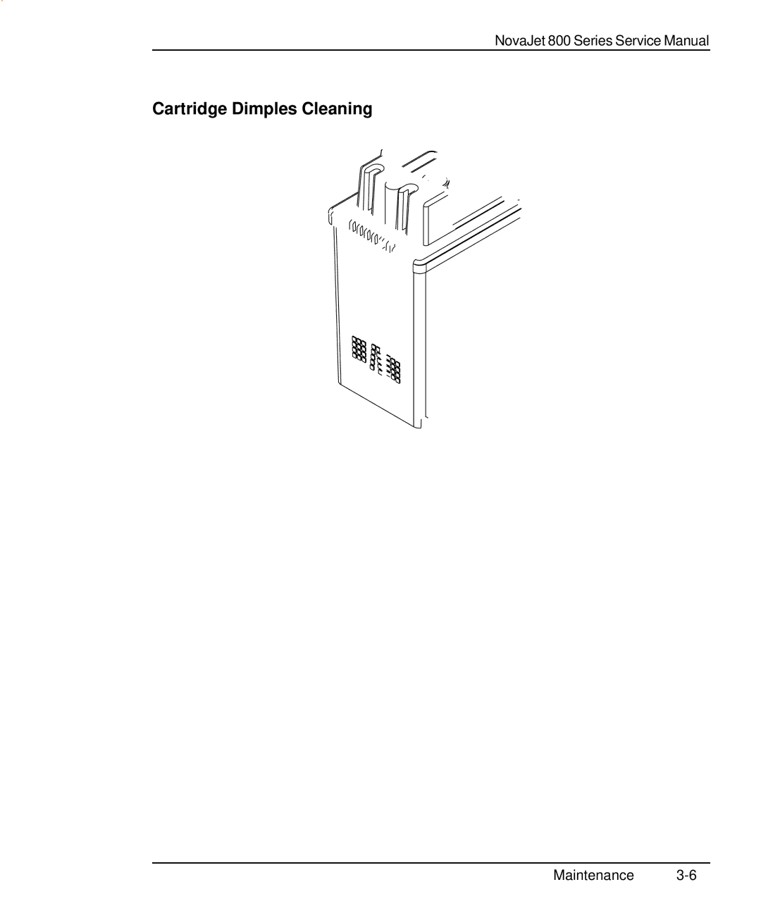 Kodak 800 SERIES service manual Cartridge Dimples Cleaning, Cartridge Dimple Region 