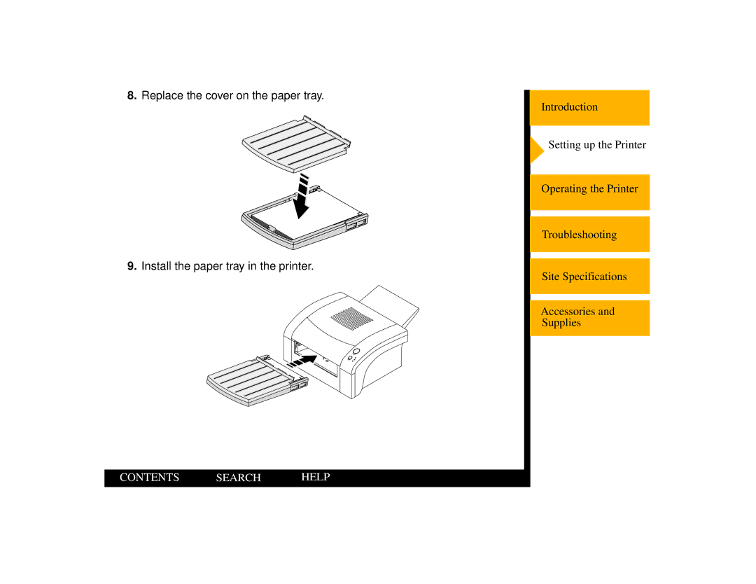 Kodak 805 manual Contents Search Help 