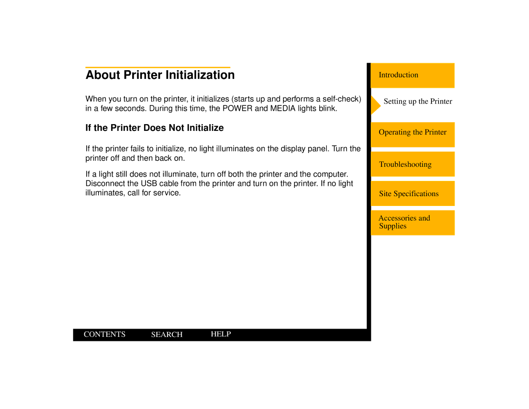 Kodak 805 manual About Printer Initialization, If the Printer Does Not Initialize 