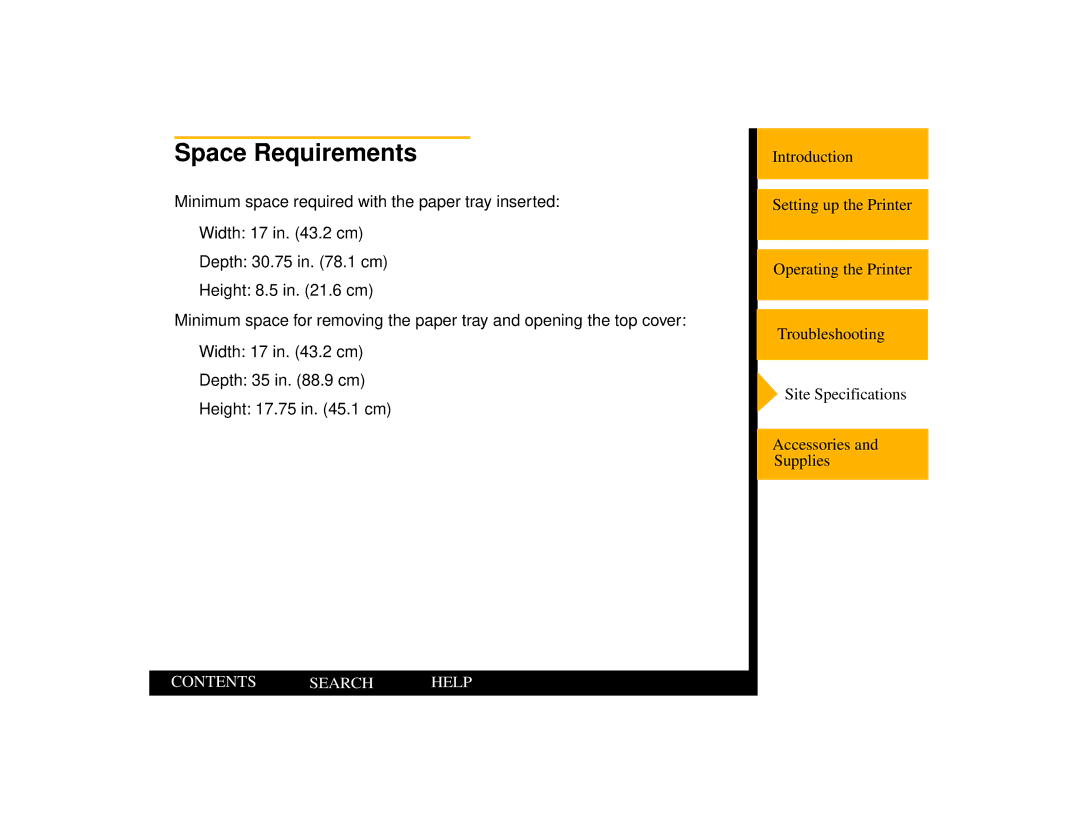 Kodak 805 manual Space Requirements 