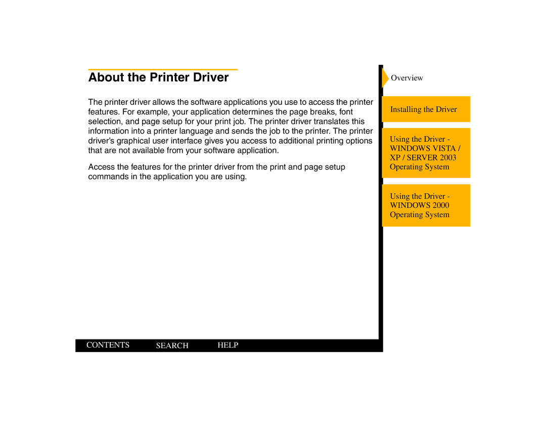 Kodak 805 manual About the Printer Driver 