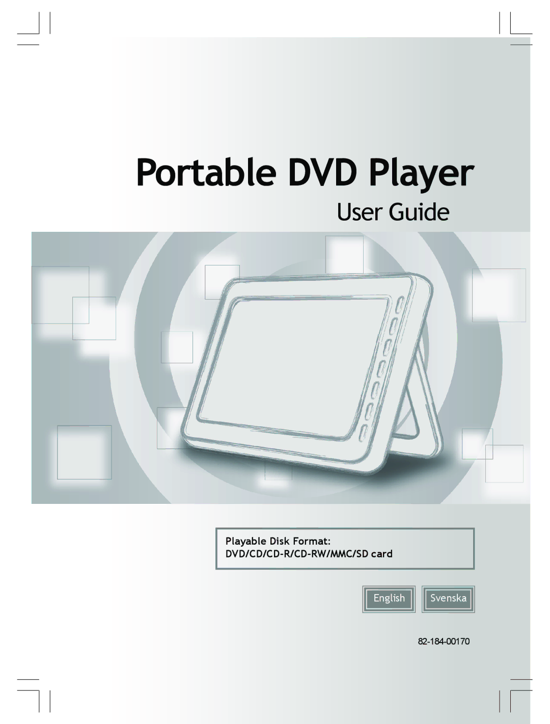 Kodak 82-184-00170 manual Portable DVD Player 