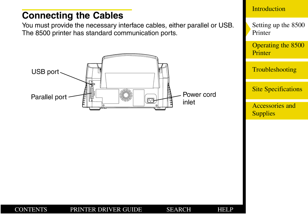 Kodak 8500 manual Connecting the Cables 