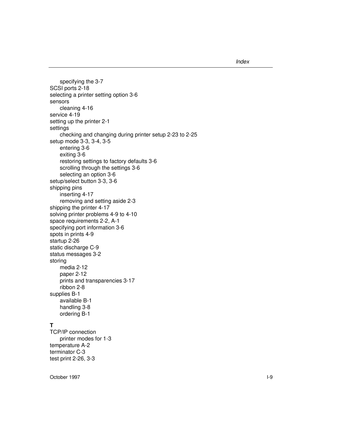 Kodak 8650 manual Index 