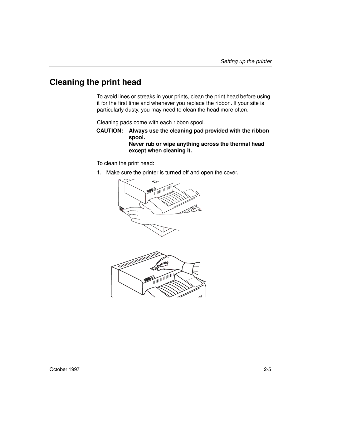 Kodak 8650 manual Cleaning the print head 