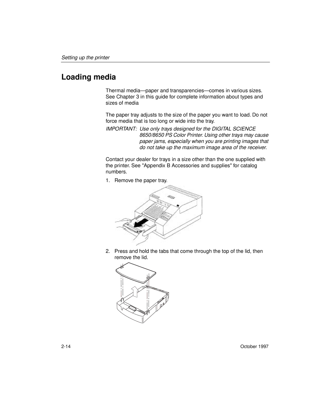 Kodak 8650 manual Loading media 