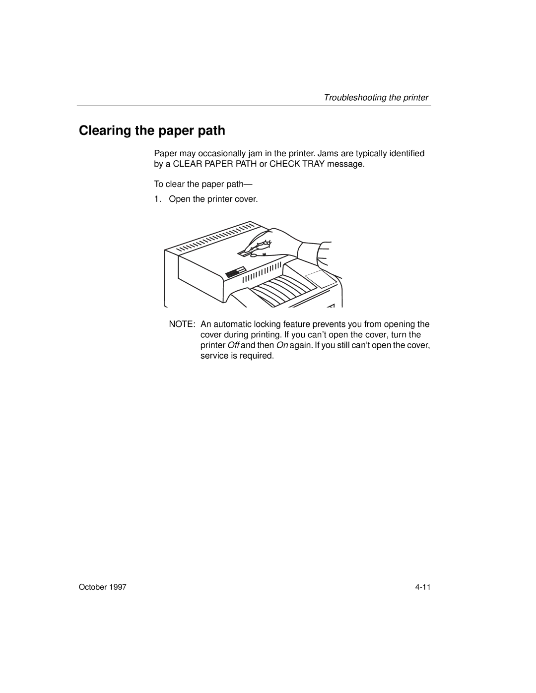 Kodak 8650 manual Clearing the paper path 