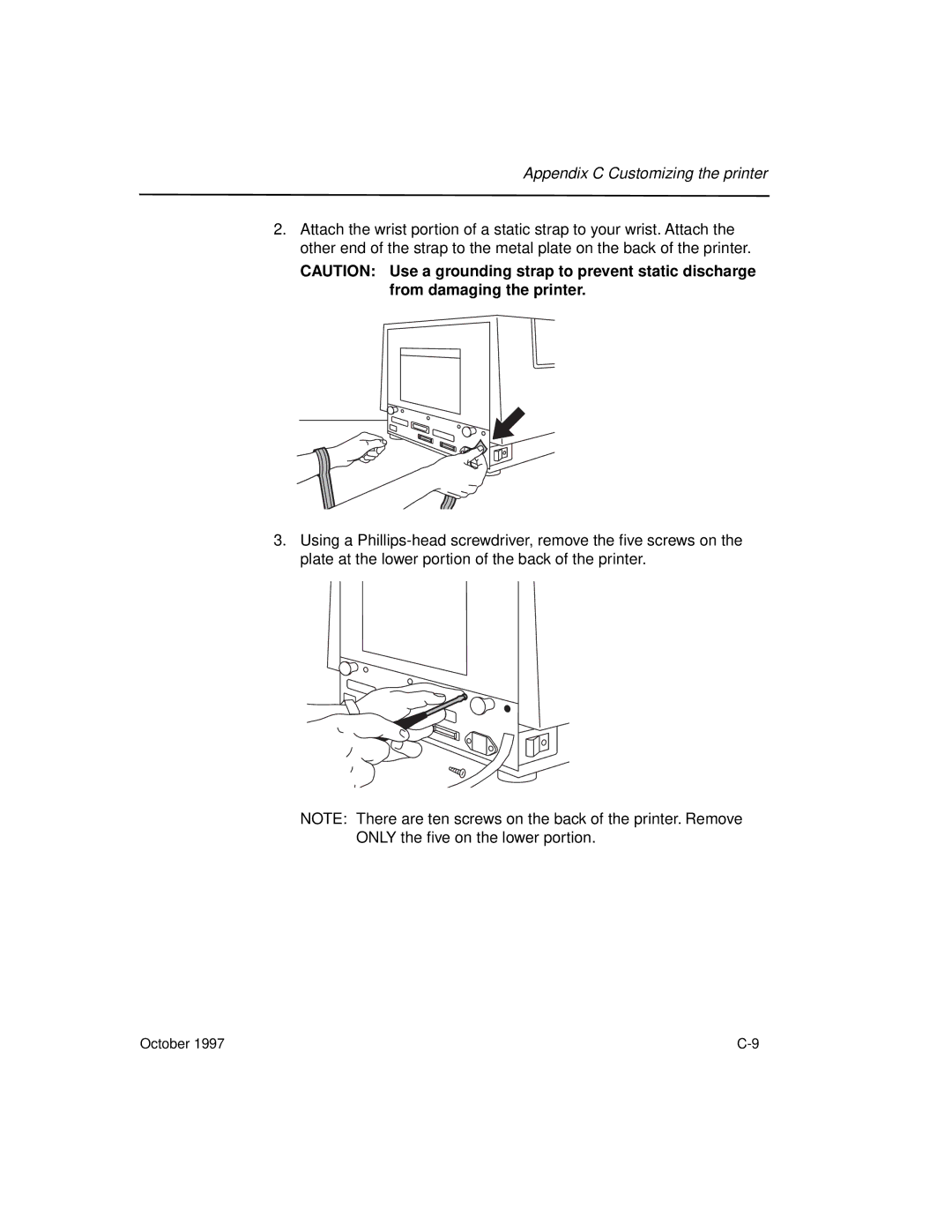 Kodak 8650 manual Appendix C Customizing the printer 