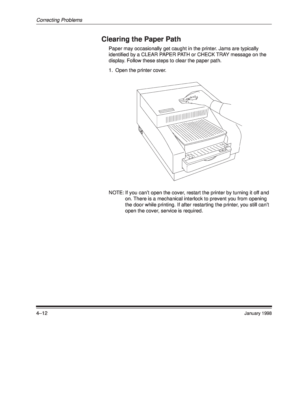 Kodak 8657 manual Clearing the Paper Path 