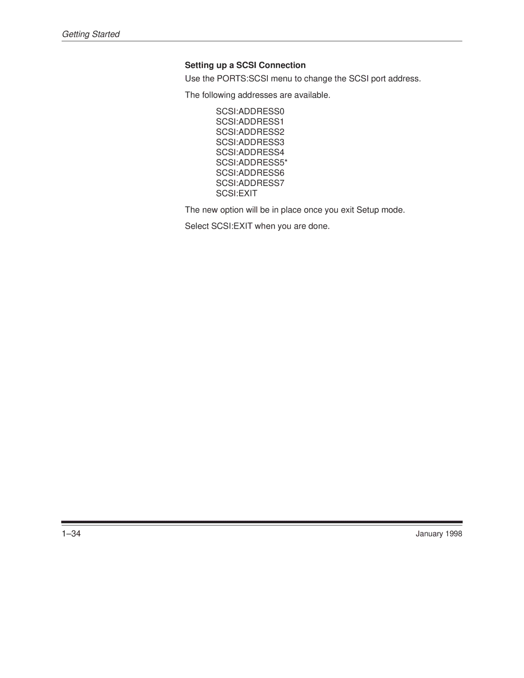 Kodak 8657 manual Setting up a Scsi Connection 