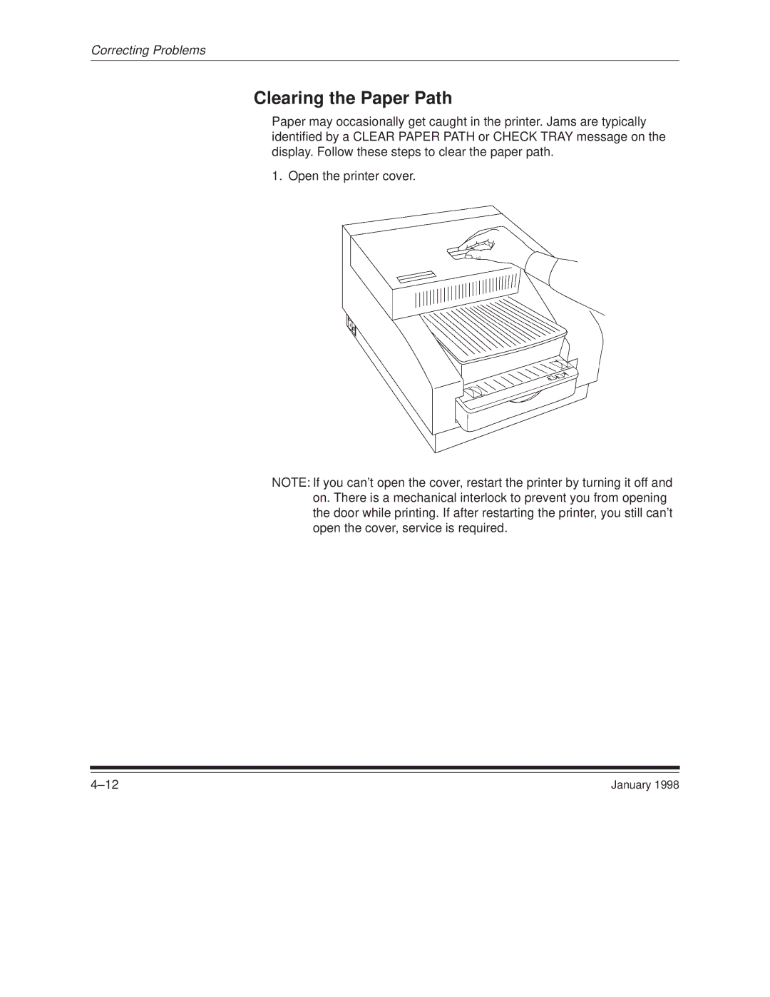 Kodak 8657 manual Clearing the Paper Path 