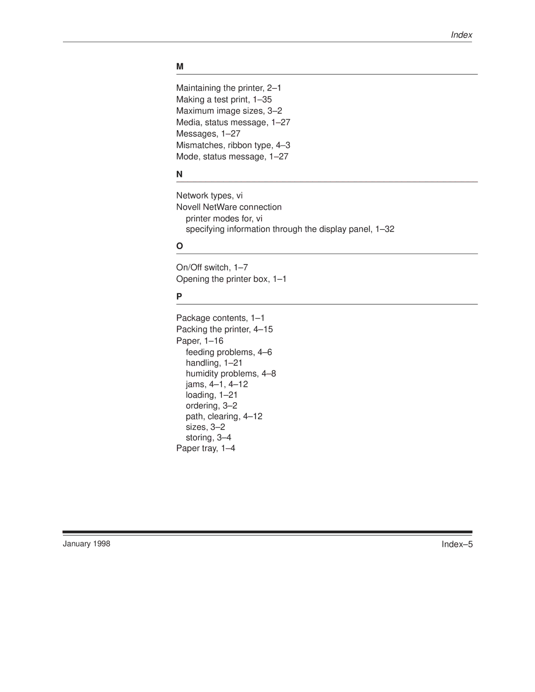 Kodak 8657 manual Index±5 