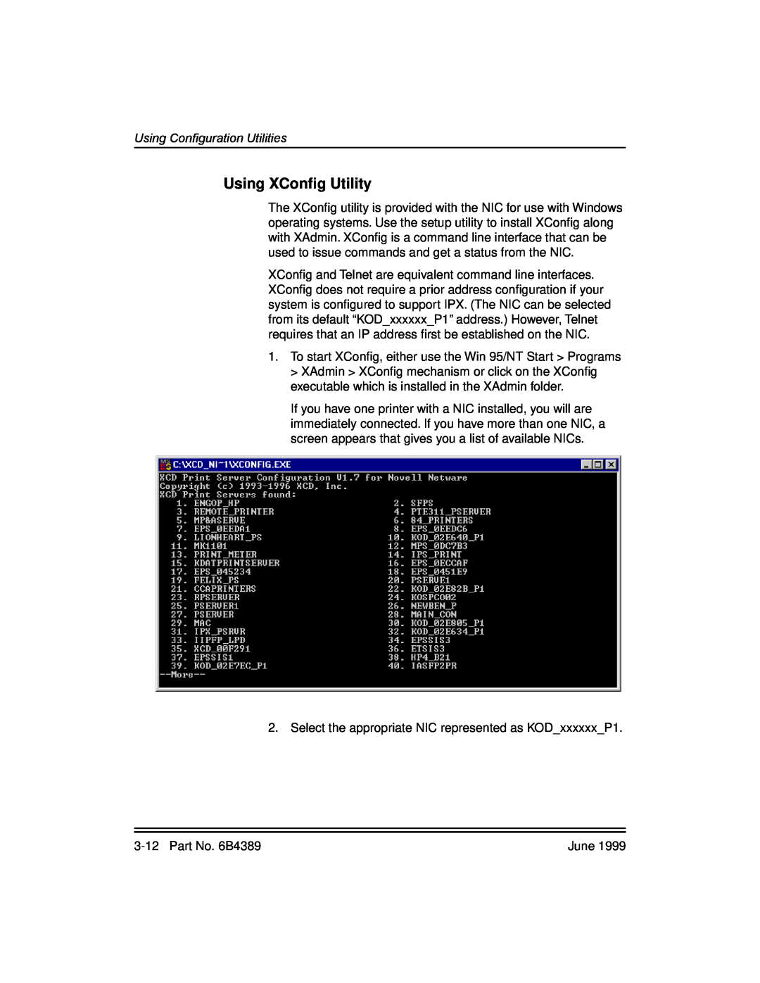 Kodak 8670, 8660 manual Using XConﬁg Utility, Using Configuration Utilities 