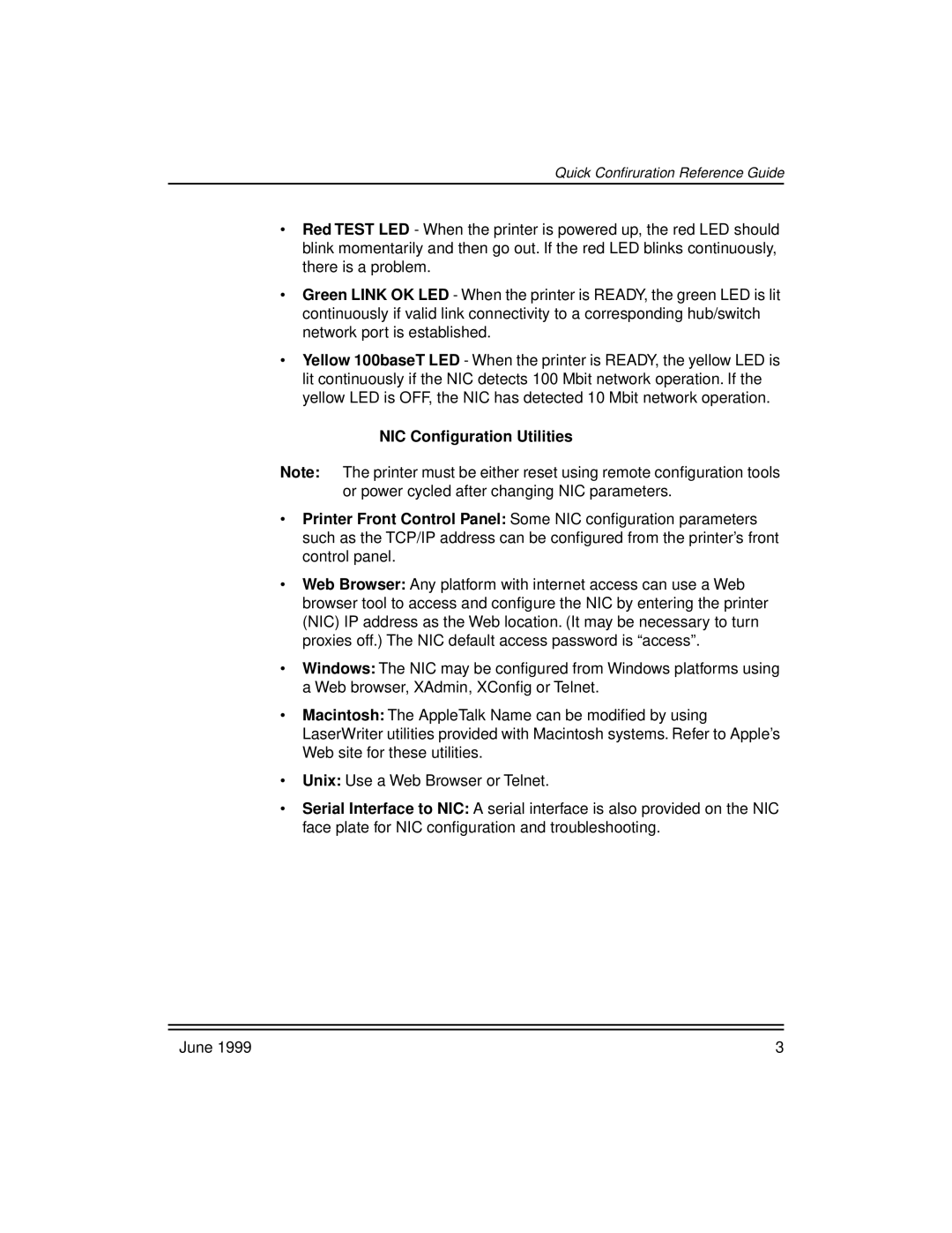 Kodak 8660, 8670 manual NIC Conﬁguration Utilities 