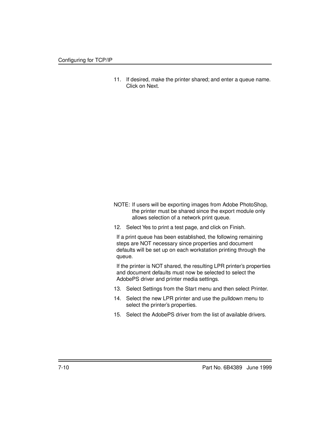 Kodak 8670, 8660 manual Configuring for TCP/IP 