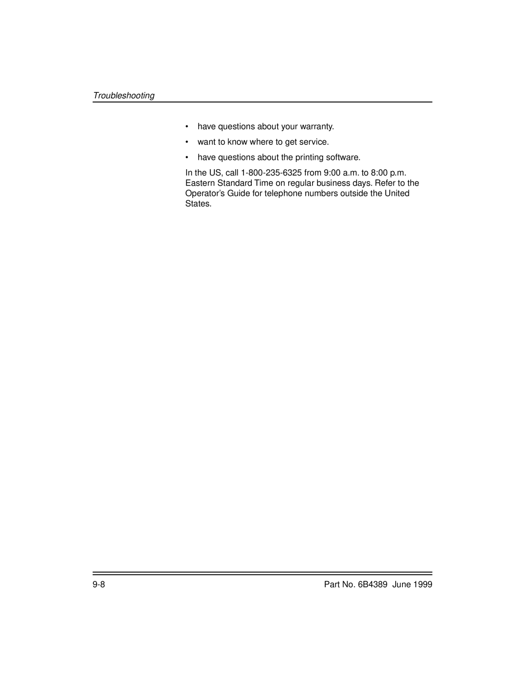 Kodak 8670, 8660 manual Troubleshooting 